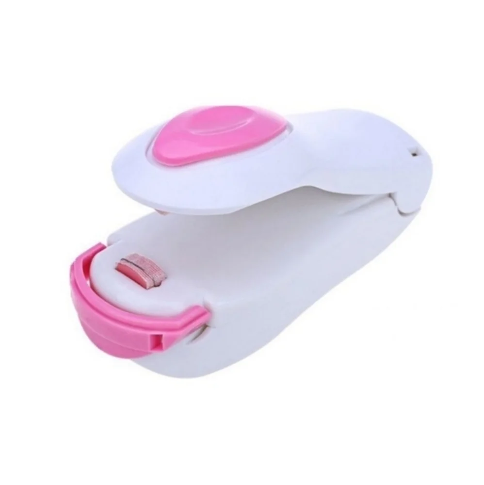 Mini Handheld Heat Bag Sealer, Food Sealer, Plastic Bags Food Saver Storage Pink